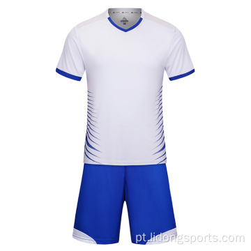 Wholesale jersey de futebol barato conjunto uniforme de futebol cheio